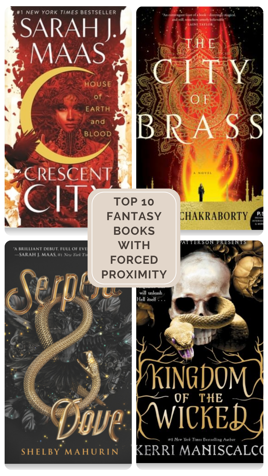Preview of Top 10 Fantasy Books with Forced Proximity Trope