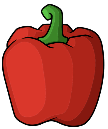 Bell pepper representing 0 spice