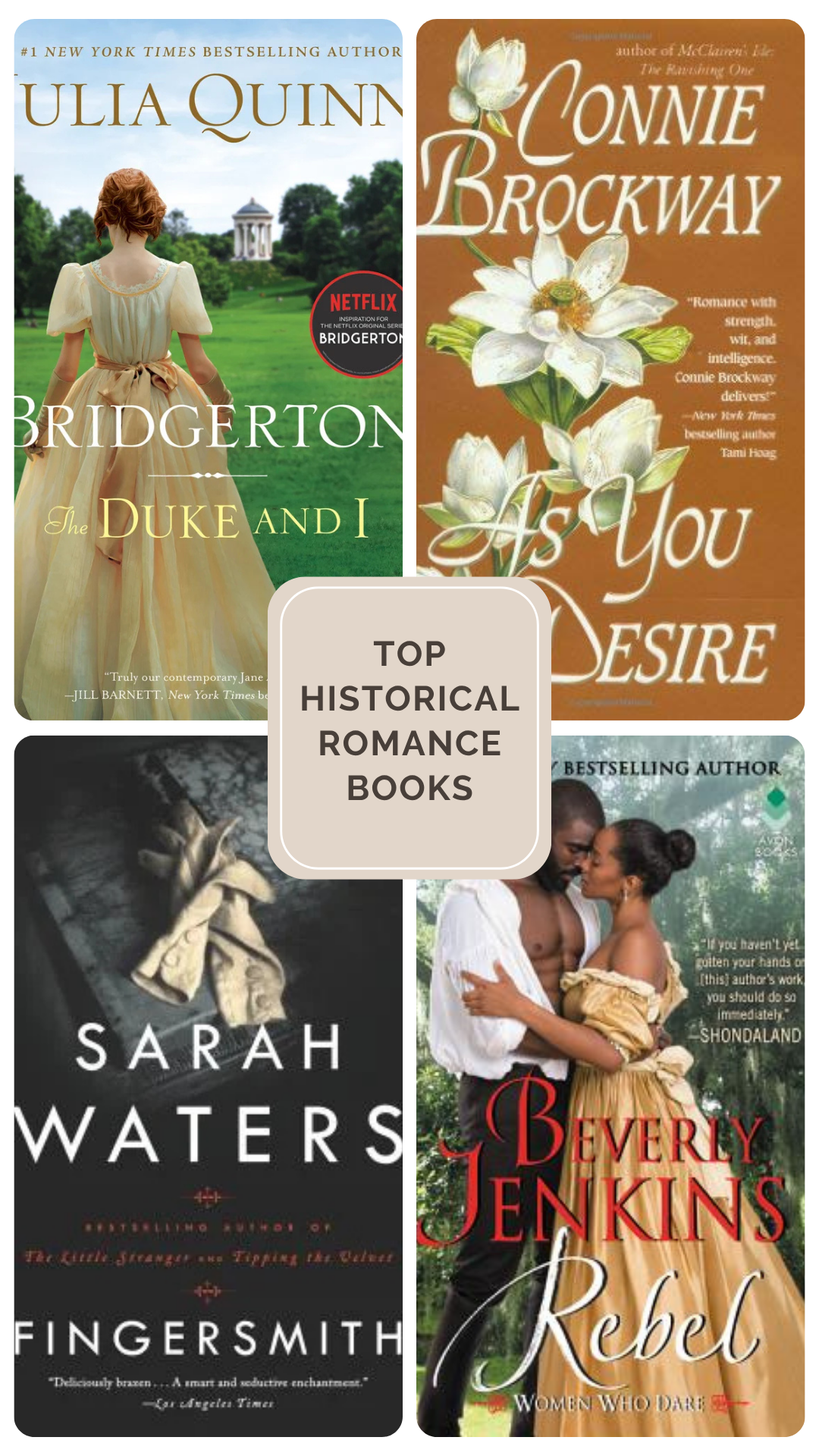 Top 25 Historical Romance Novels Cover for Top 25 Historical Romance Novels